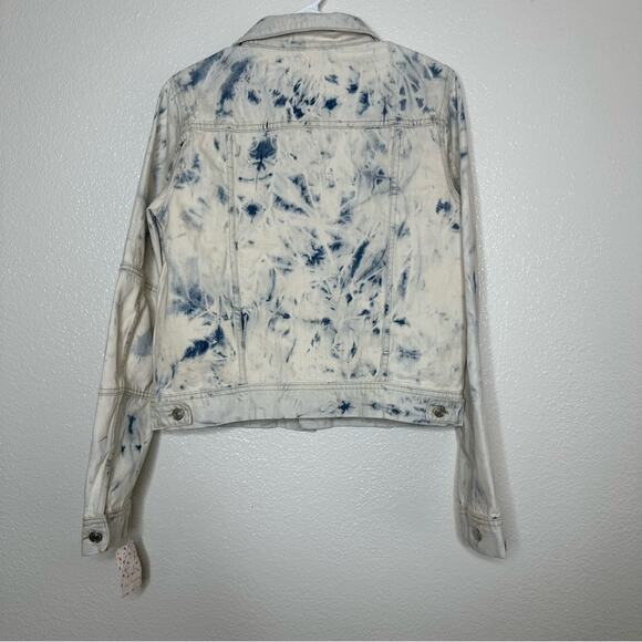 NWT Free People Jones Tie Dye Jean Jacket Medium - Picture 2 of 6